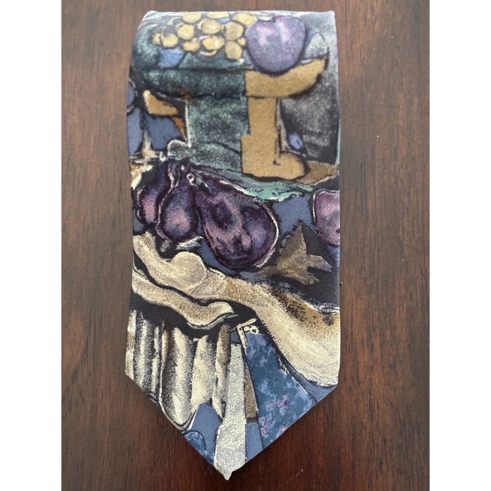 Bill Robinson Sono Silk Necktie Imported‎ From Italy Made in USA Hand Finish VTG